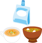 味噌汁・栄養ドリンク・スープのイラスト画像